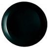 Тарелка 21,5см мелкая черная формв луна 100ч-тл8,5 (6/48)