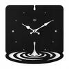 Часы настенные Капля из металла, высота 27см, черный Рубин 2728-001