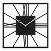 Часы настенные из металла, квадрат 35 см, черный Рим 2 Рубин 3532-004
