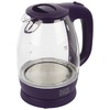 Электрический чайник 1,7л стекло Homestar HS-1012 пластик фиолетовый 003847 (6)