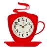 Часы настенные ЧАШКА 25х24см, корпус красный Классика "Рубин" 2523-004R
