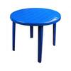 Стол пластиковый круг. 900х900х750 синий М2663
