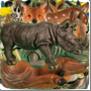 Фигурка садовая Носорог