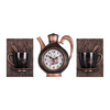 Часы настенные Комплект: чайник 26,5х24см+2 чашки,, корпус черный с медью Joy Рубин 2622+2-005
